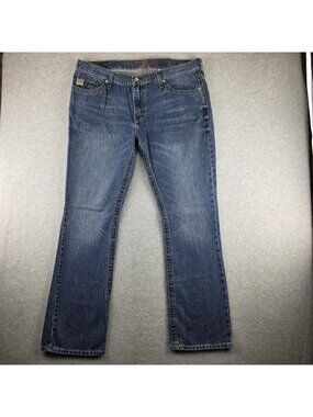Cinch Ian Jeans Mens 40x34 Blue Medium Wash Relaxed Straight Western MB65536